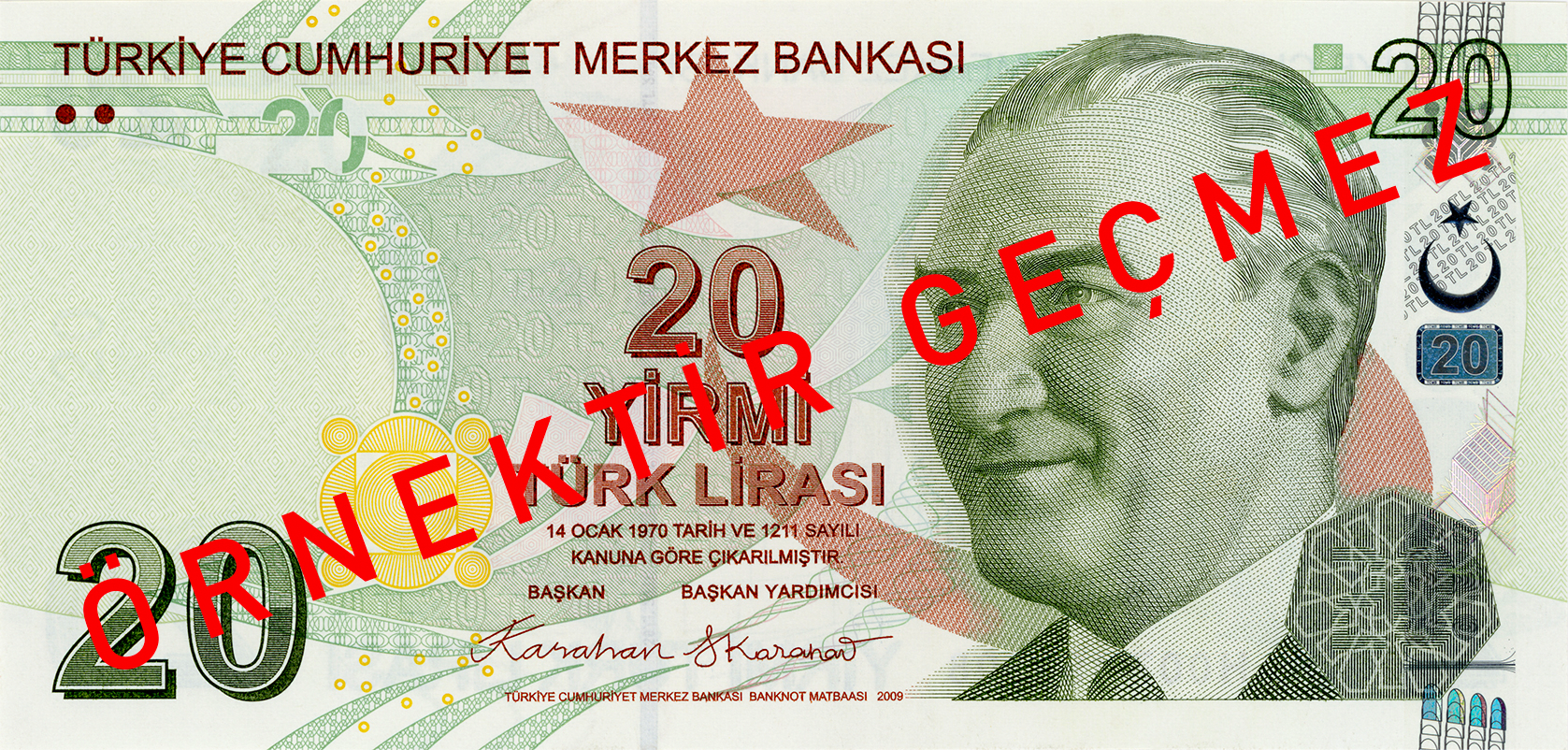 9.Emisyon 20 Türk Lirası VII.Tertip